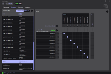 Screenshot MilanManager: Routing